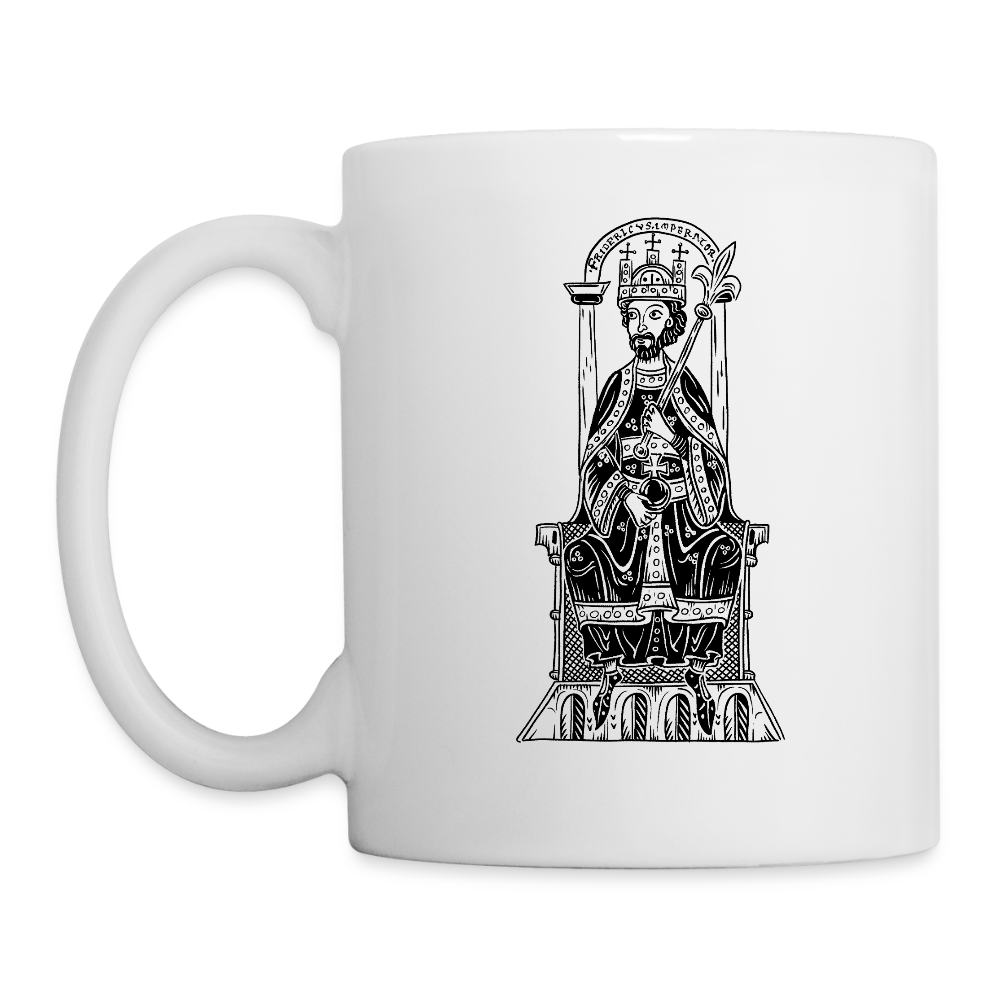 Friedrich I. Barbarossa Tasse Mittelalter - Weiß
