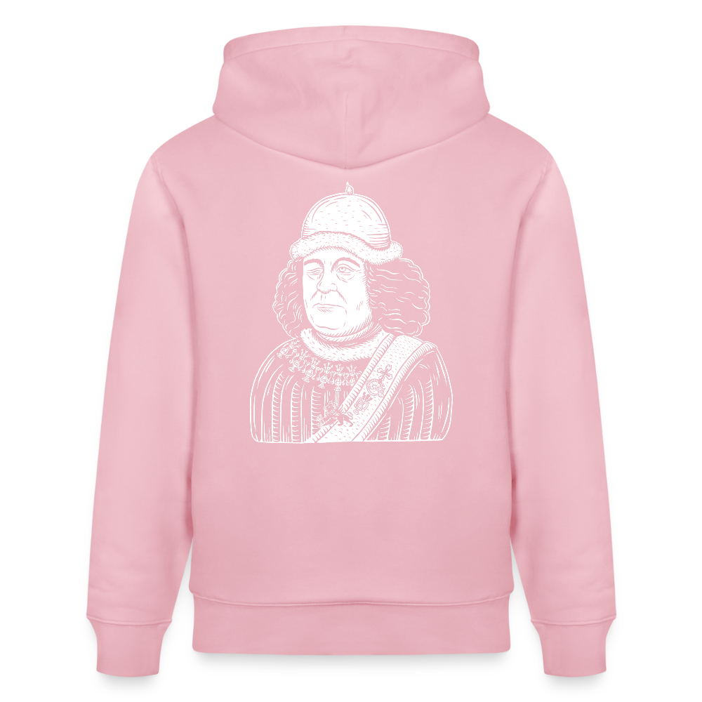 Mittelalterlicher Codex I Oswald von Wolkenstein I Bio-Hoodie - Hellrosa