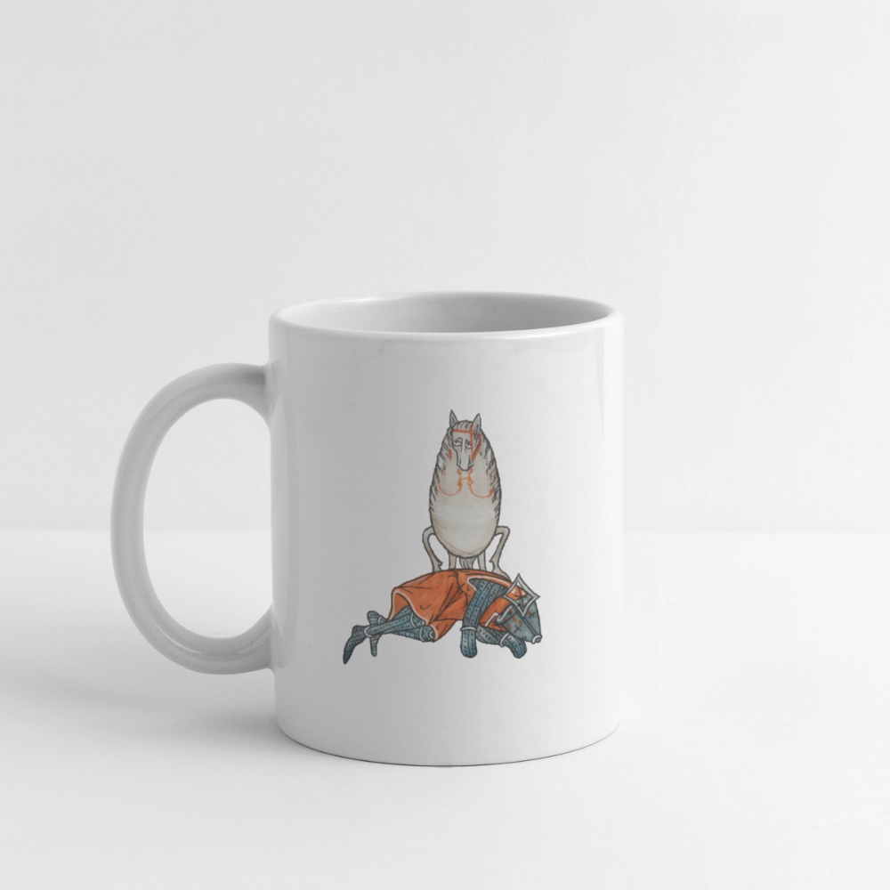 Falscher Reiter Tasse Mittelalter - Weiß