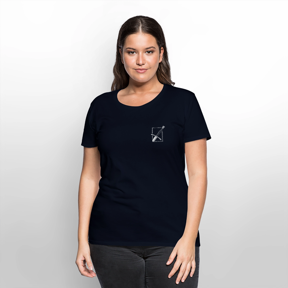 NEUES PROD Bio-Shirt Damen Langes Swertt - Navy