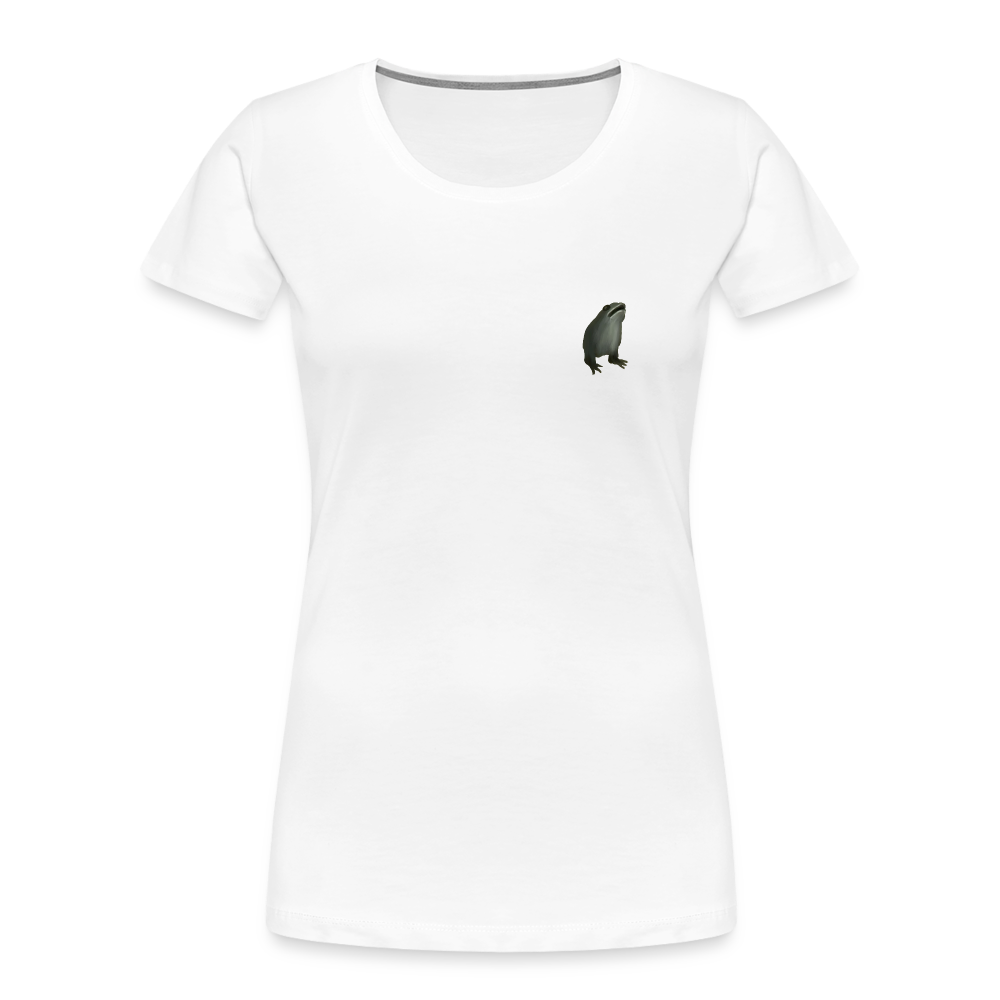 Mittelalterliche Tiere T-Shirt "Frosch ohne Arme" I hell I Damen - Weiß