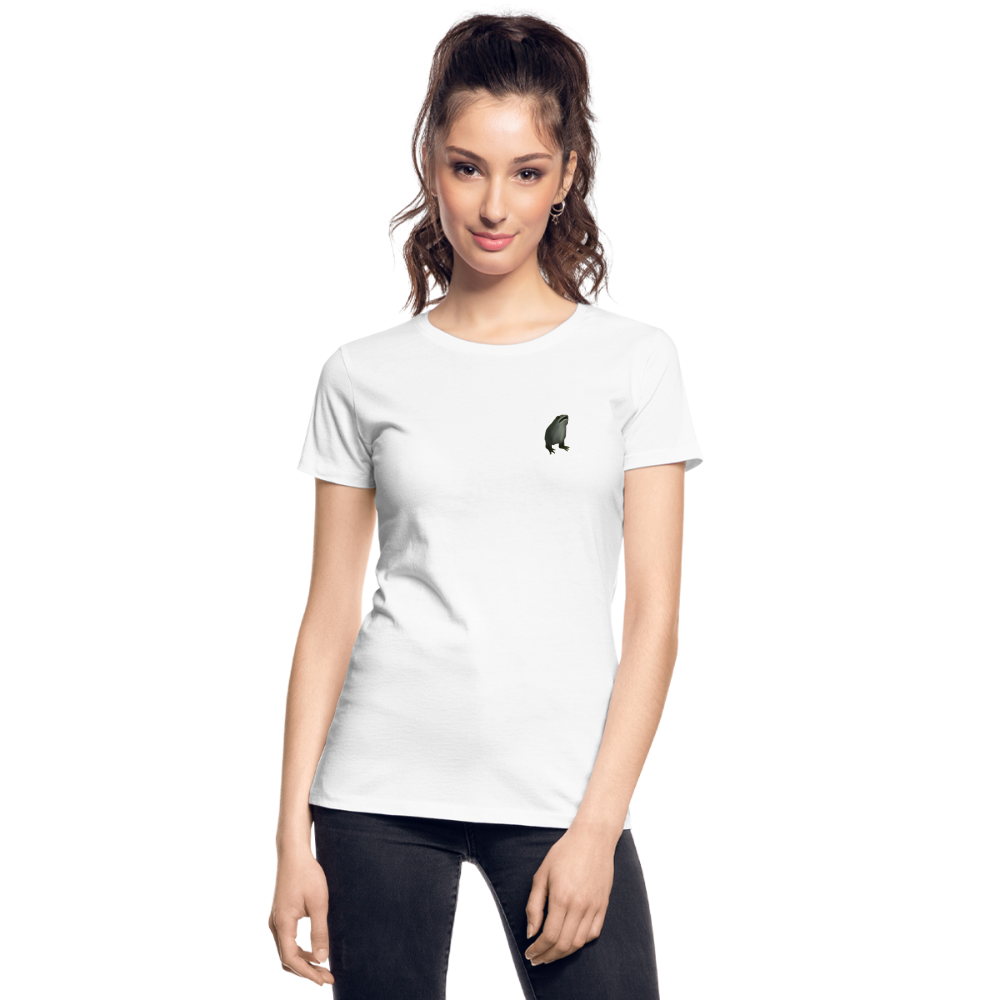 Mittelalterliche Tiere T-Shirt "Frosch ohne Arme" I hell I Damen - Weiß