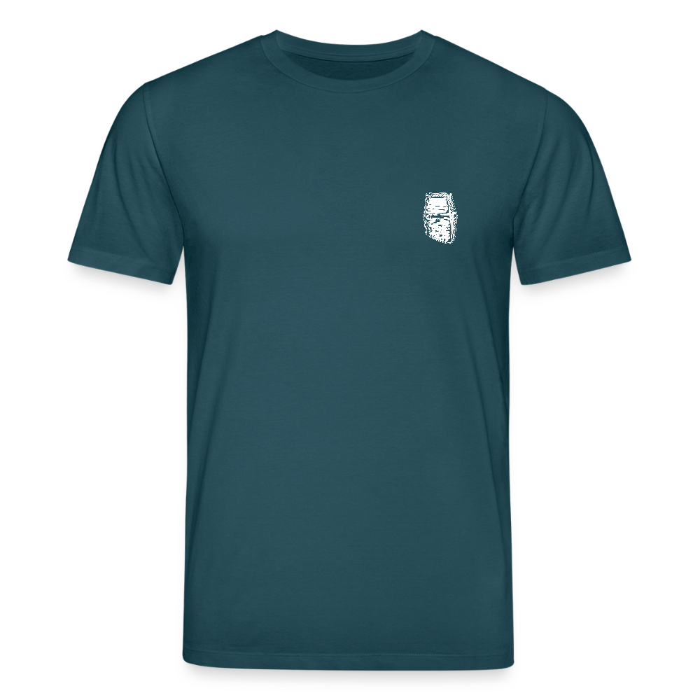 Mittelalterlicher Helm T-Shirt I "Dargen" I Hochmittelalter I dunkel I Bio-Shirt - Dunkles Petrol