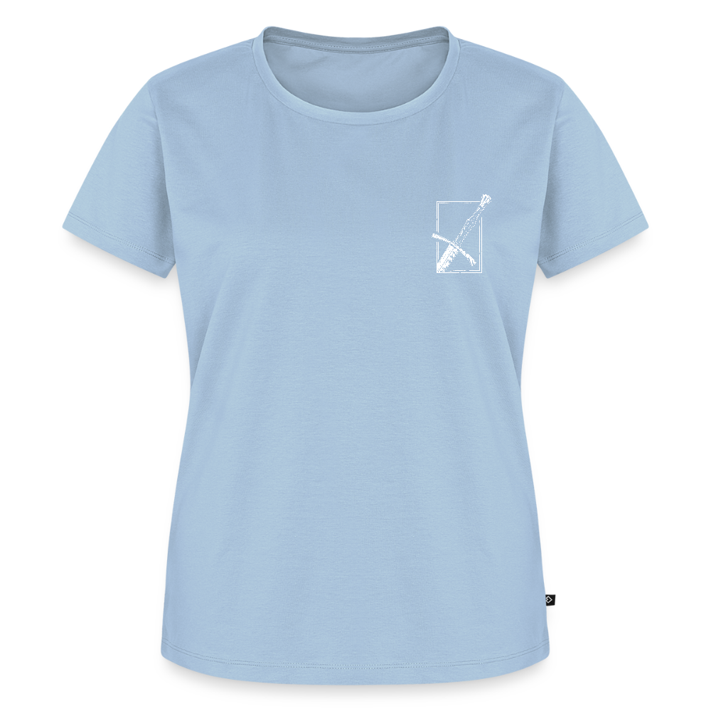 NEUES PROD Bio-Shirt Damen Langes Swertt - Hellblau