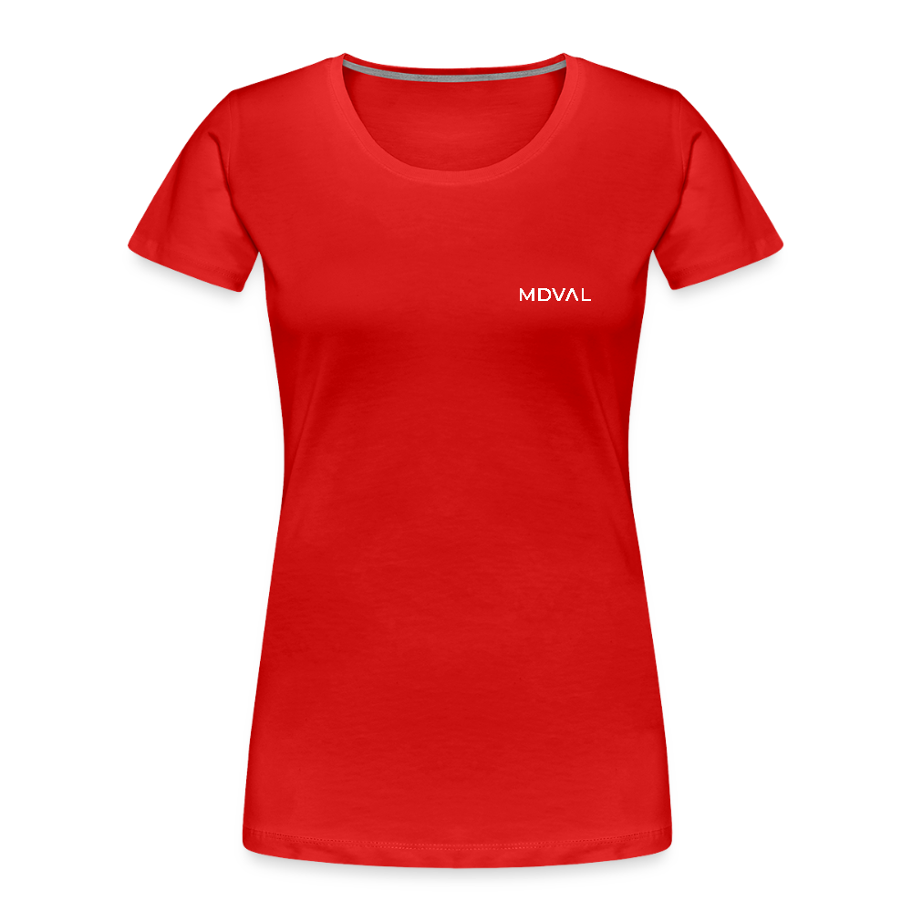 Friedrich I. Barbarossa (weißer Print hinten) I Bio-Shirt Damen - Rot