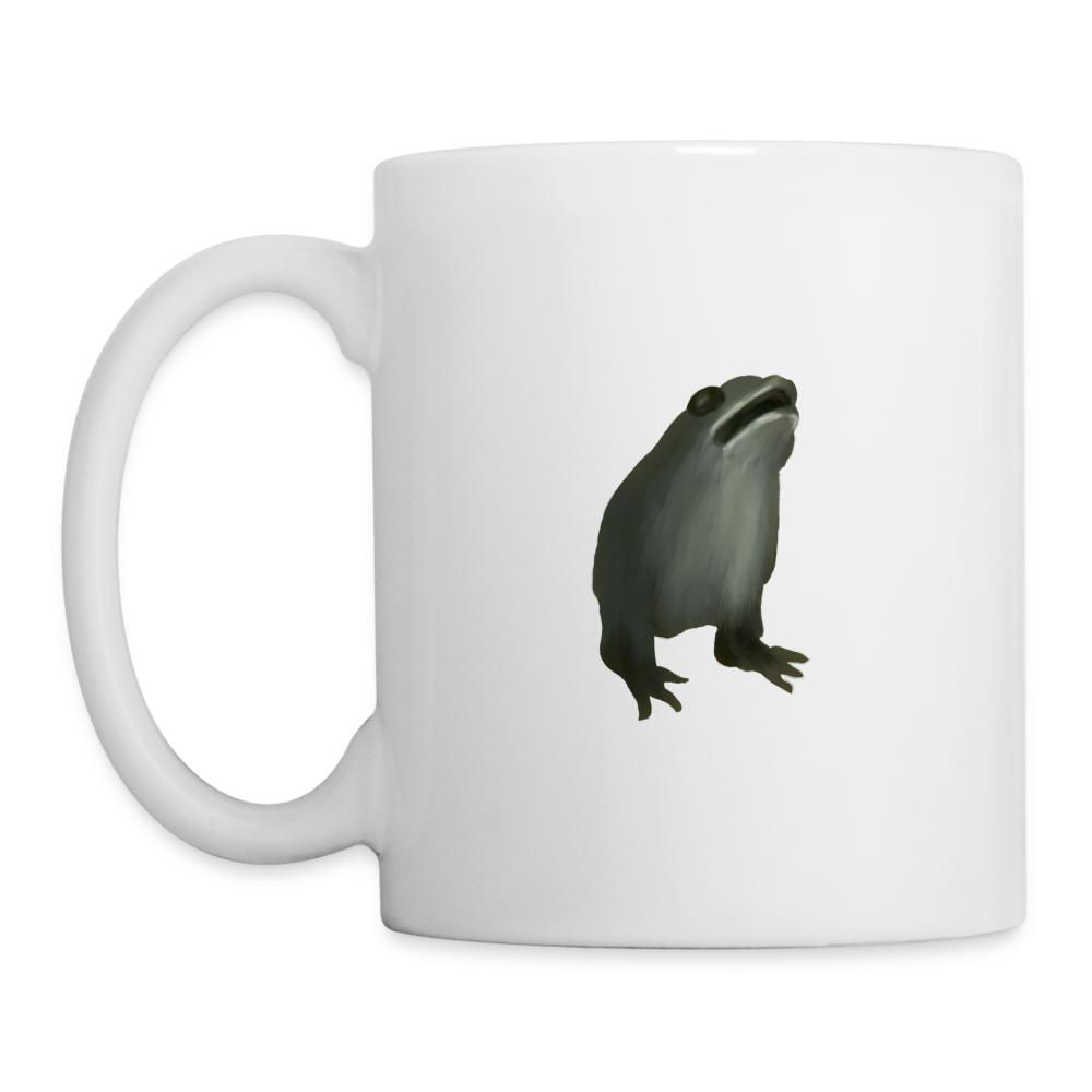 Frosch ohne Arme Marginalie Tasse Mittelalter - Weiß