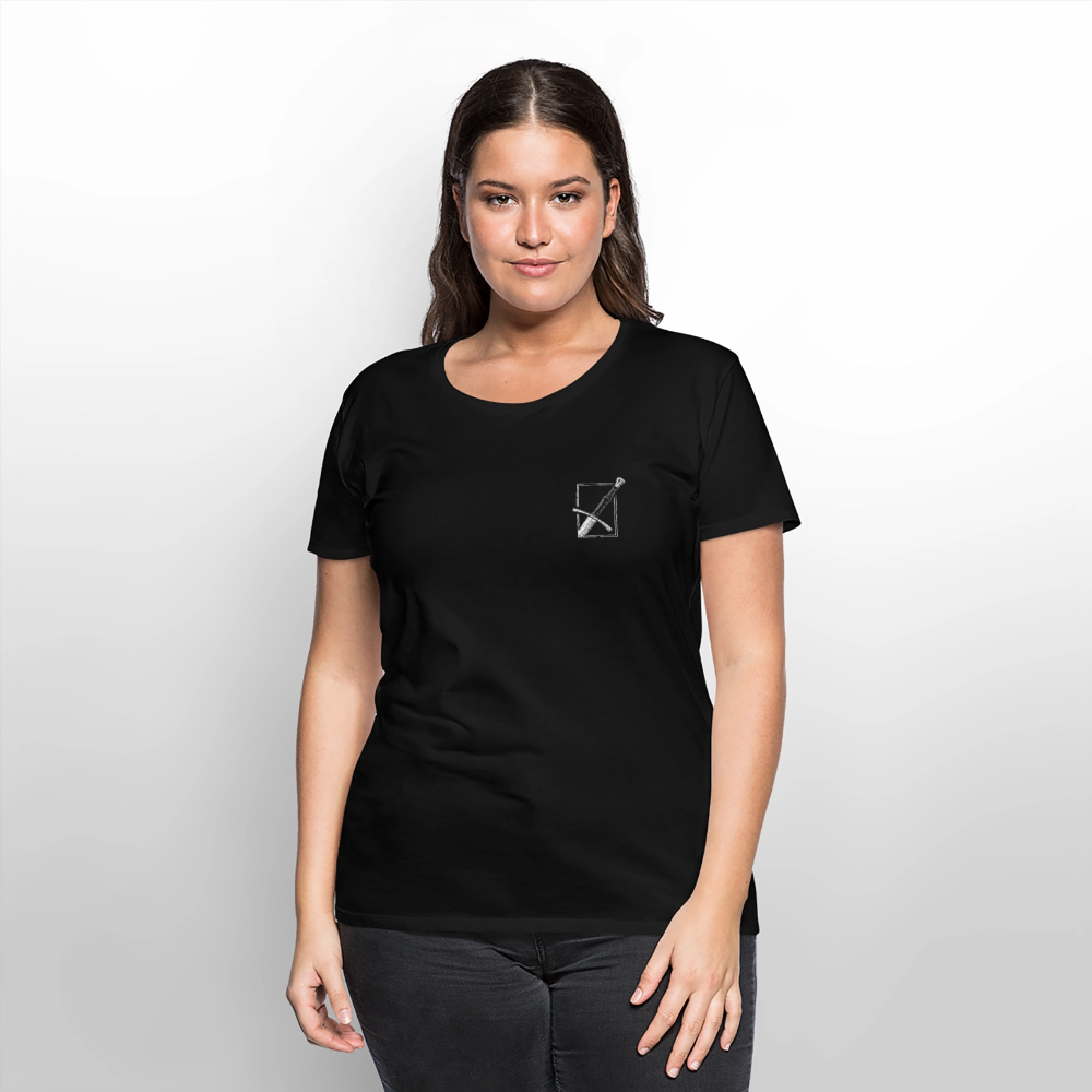 NEUES PROD Bio-Shirt Damen Langes Swertt - Schwarz