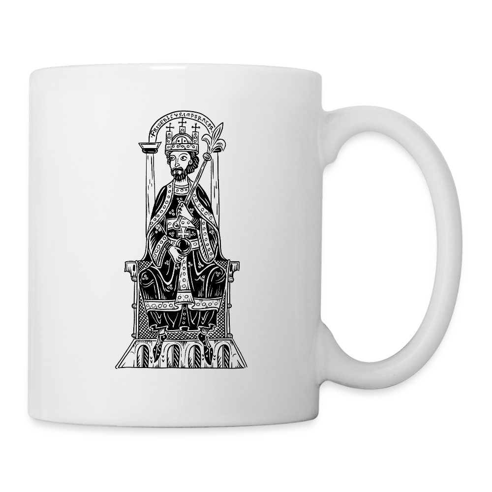 Friedrich I. Barbarossa Tasse Mittelalter - Weiß