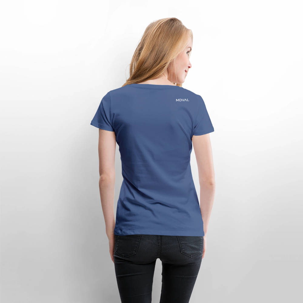 NEUES PROD Bio-Shirt Damen Templer Siegel - Taubenblau