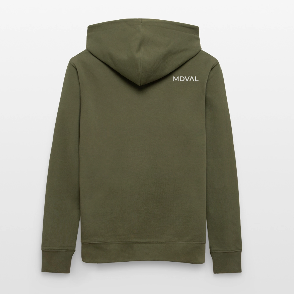 Mittelalterliche Tiere T-Shirt "Tjostender Hase" I Bio-Hoodie - Khaki Grün