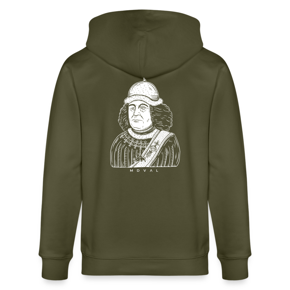 Mittelalterlicher Codex Oswald von Wolkenstein I Bio-Zipper - Khaki