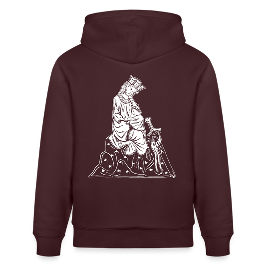 Mittelalterlicher Codex I Walther von der Vogelweide I Bio-Hoodie - Maroon