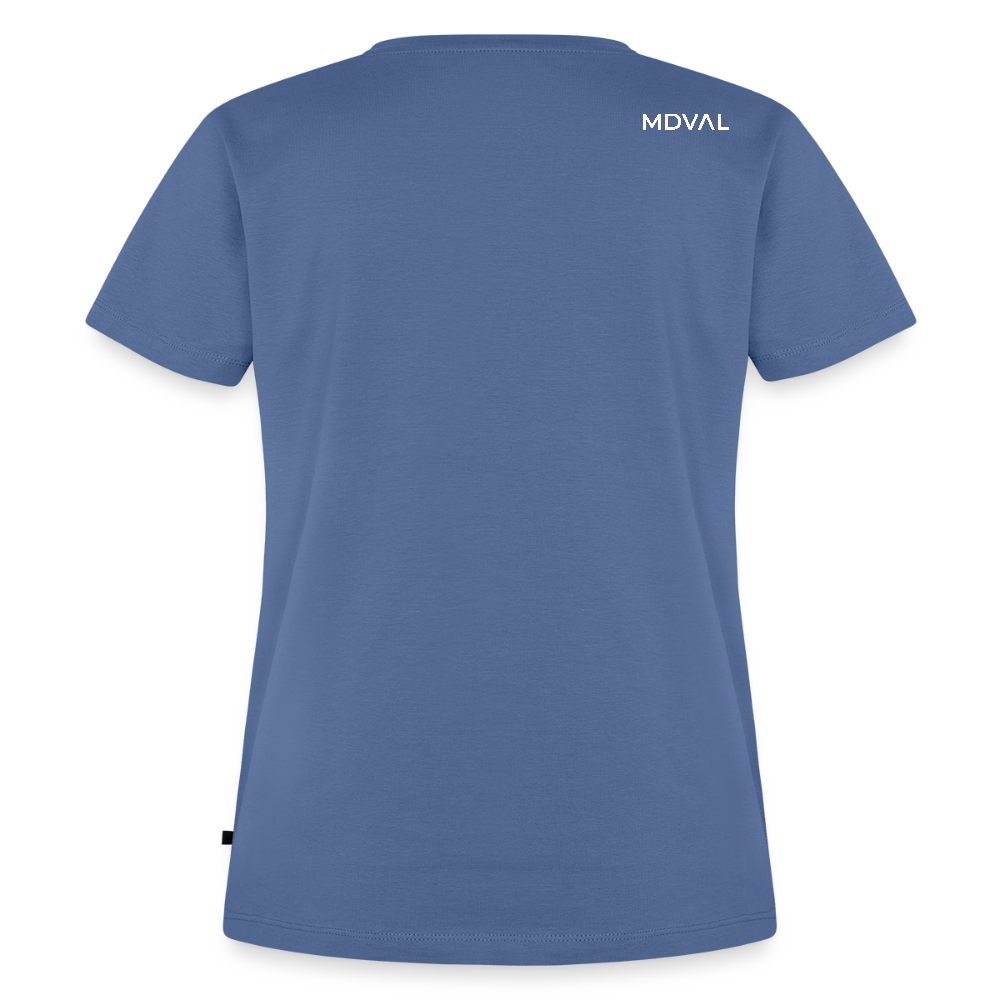 NEUES PROD Bio-Shirt Damen Langes Swertt - Taubenblau