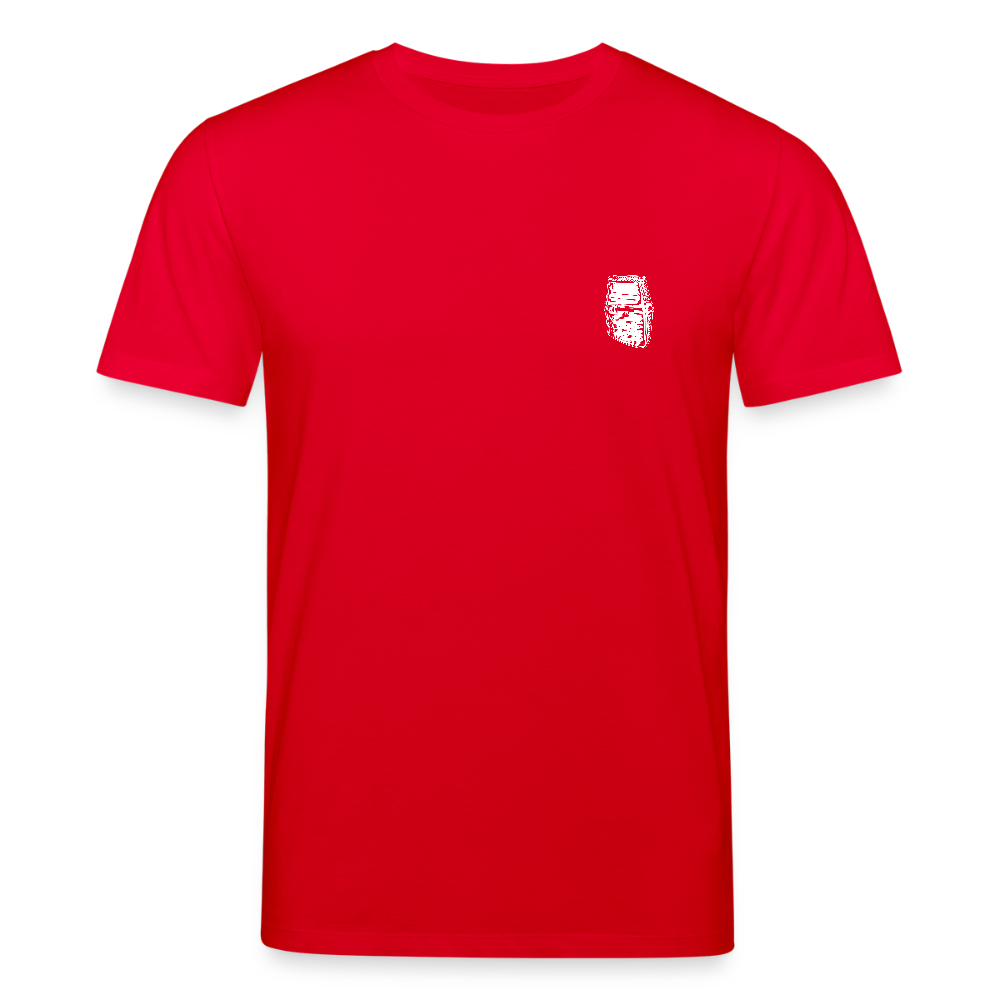 Mittelalterlicher Helm T-Shirt I "Dargen" I Hochmittelalter I dunkel I Bio-Shirt - Rot