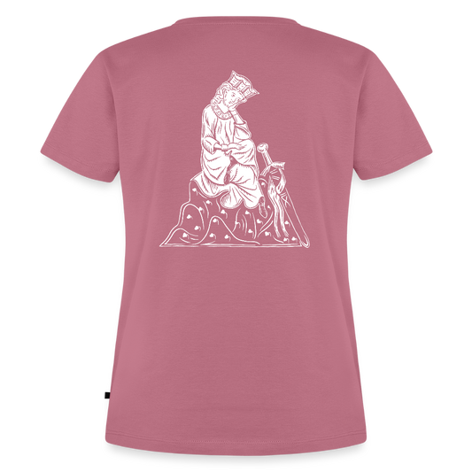 NEUES PROD Bio-Shirt Damen Walther von der Vogelweide - Mauve