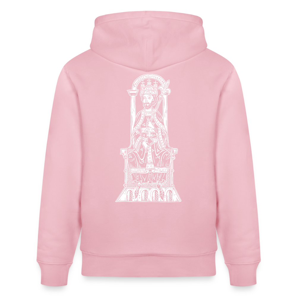 Friedrich I. Barbarossa (weißer Print hinten) I Mittelalter Hoodie - Hellrosa