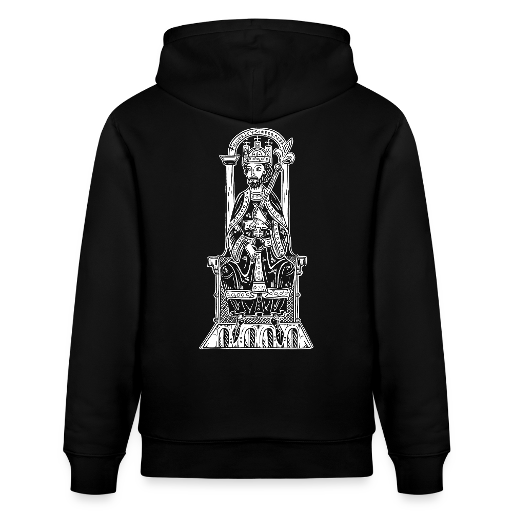 Friedrich I. Barbarossa (weißer Print hinten) I Mittelalter Hoodie - Schwarz