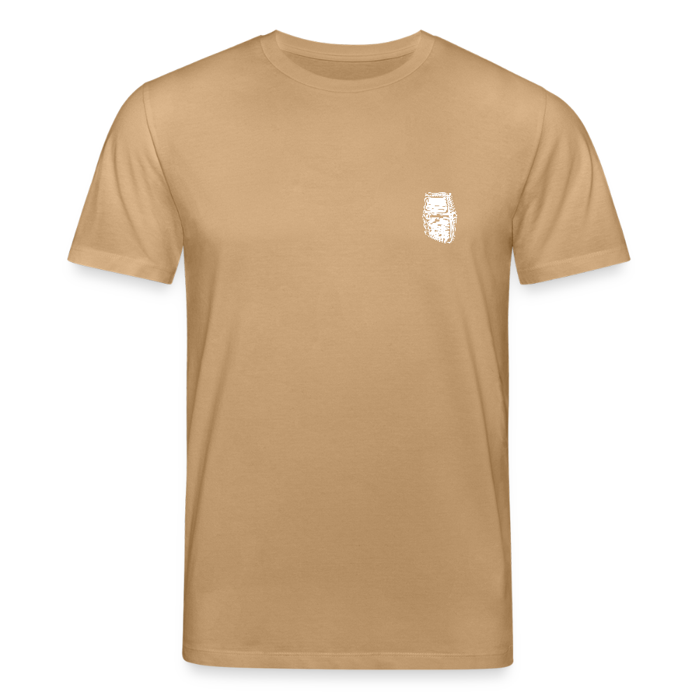 Mittelalterlicher Helm T-Shirt I "Dargen" I Hochmittelalter I dunkel I Bio-Shirt - Karamell