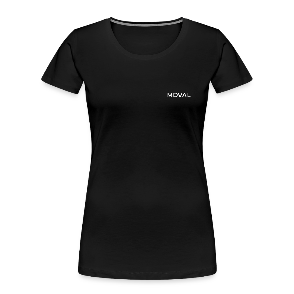 Friedrich I. Barbarossa (weißer Print hinten) I Bio-Shirt Damen - Schwarz