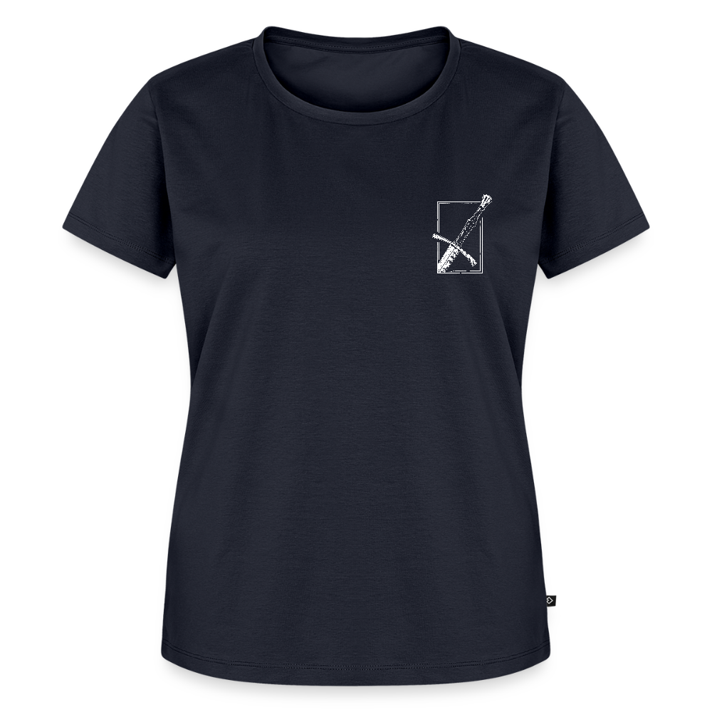 NEUES PROD Bio-Shirt Damen Langes Swertt - Navy