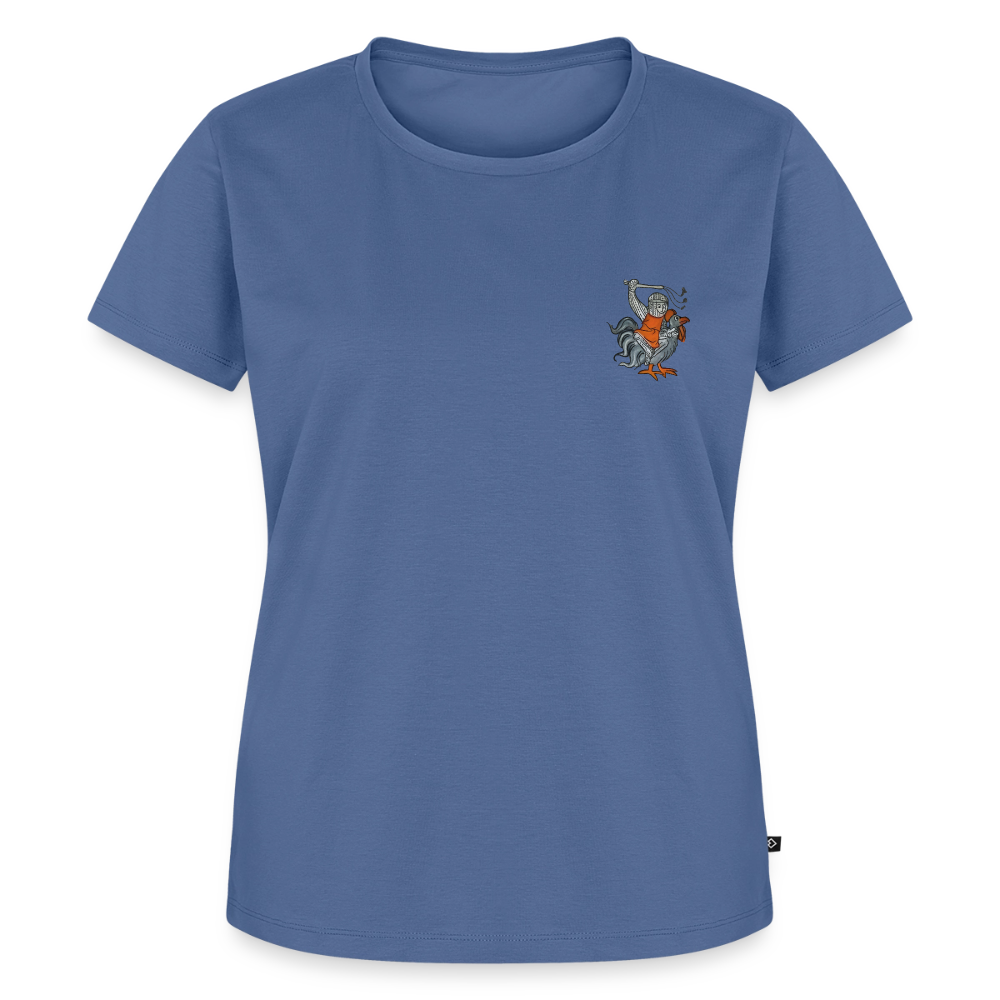 Mittelalterliche Tiere Shirt | Kampfhühnchen - Taubenblau