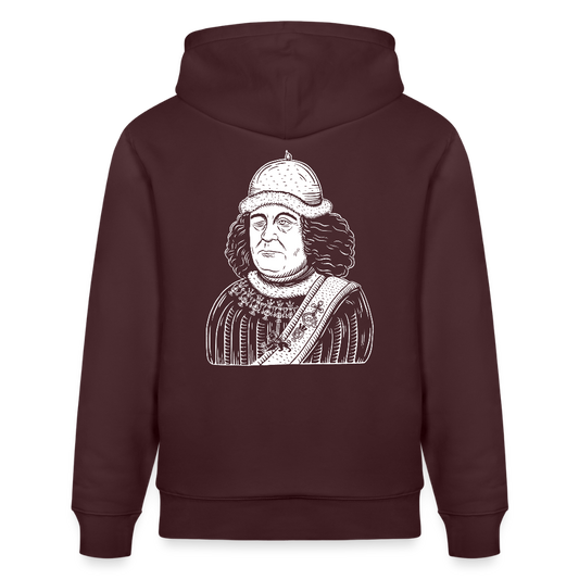 Mittelalterlicher Codex I Oswald von Wolkenstein I Bio-Hoodie - Maroon