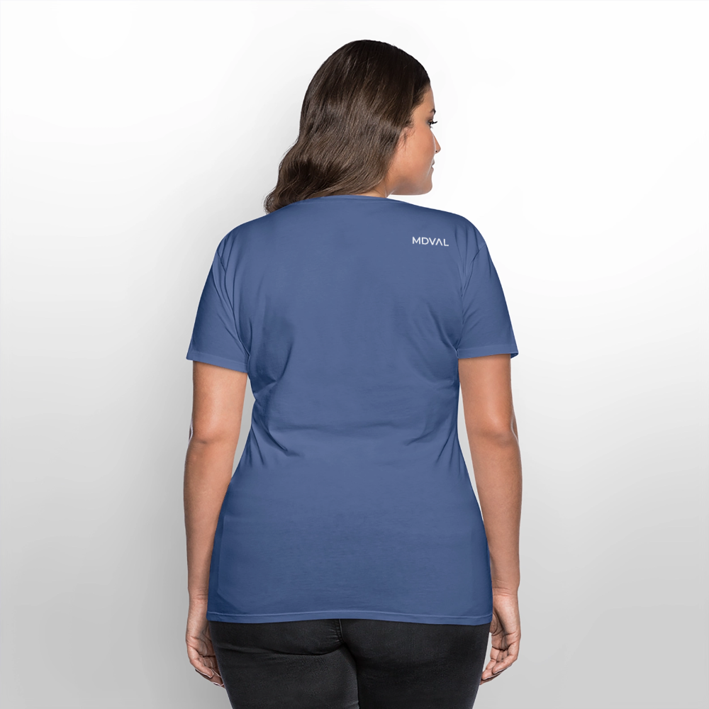 NEUES PROD Bio-Shirt Damen Langes Swertt - Taubenblau