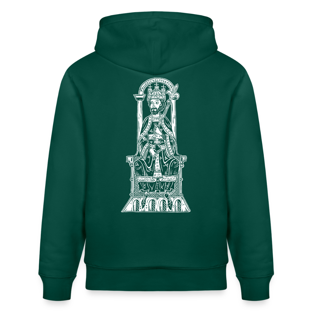 Friedrich I. Barbarossa (weißer Print hinten) I Mittelalter Hoodie - Forest