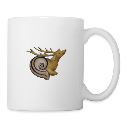 Hirschschnecke Marginalie Tasse Mittelalter - Weiß