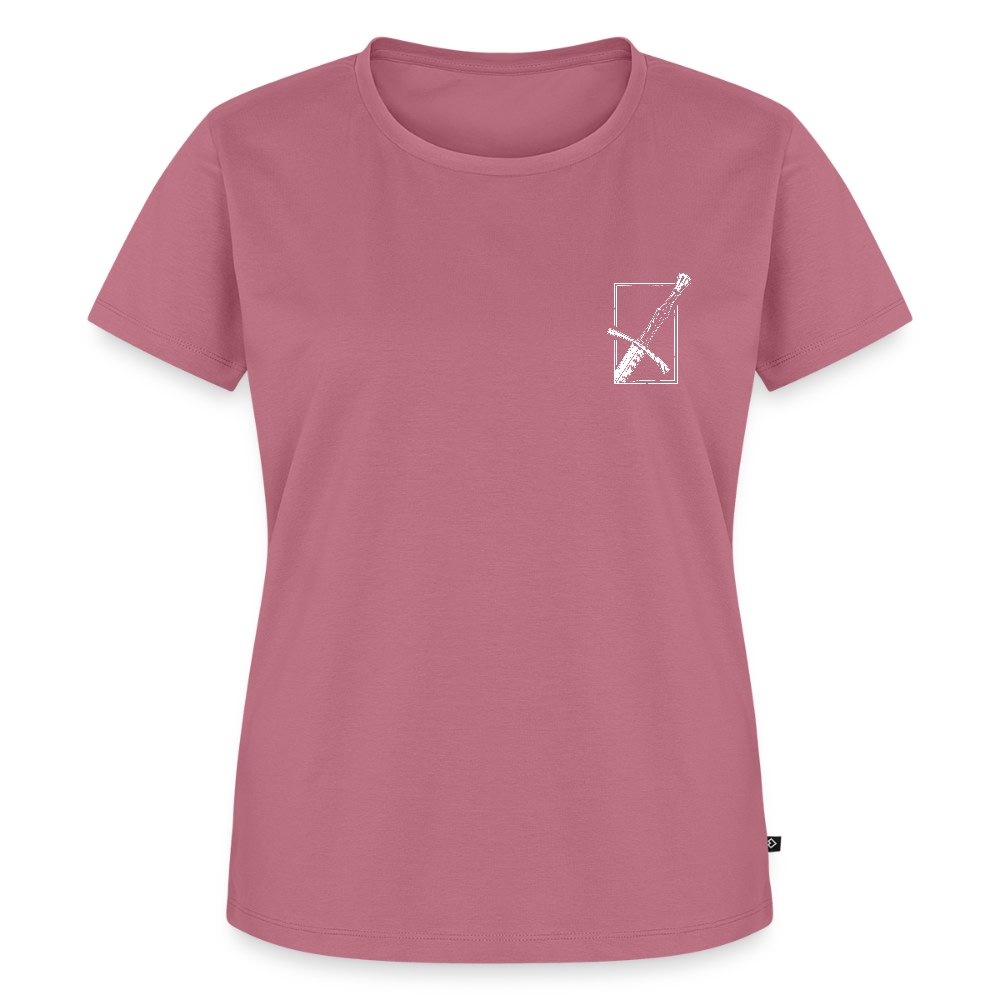 NEUES PROD Bio-Shirt Damen Langes Swertt - Mauve