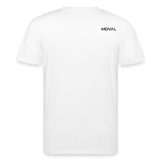 Mittelalterliche Tiere T-Shirt I "Tjostender Hase" I hell I Bio-Shirt - Weiß