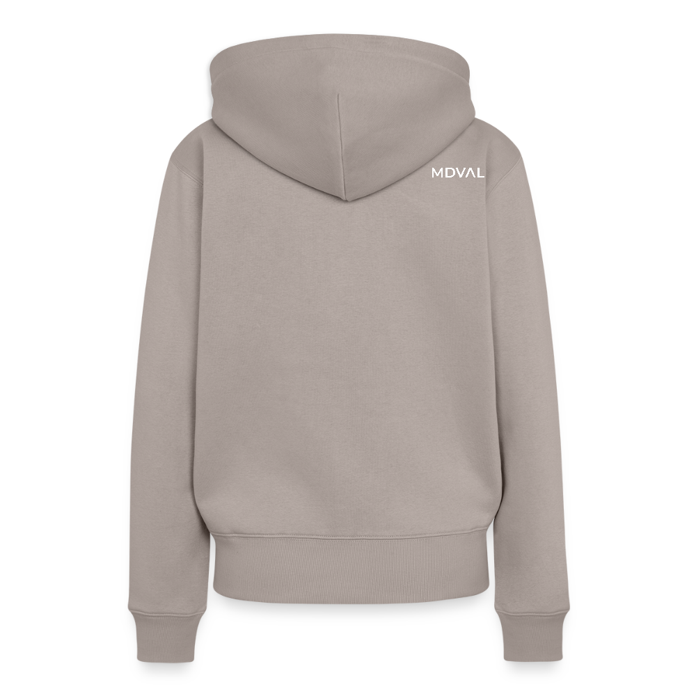 NEUES PROD FRAUEN HOODIE Tjostender Hase - Taupe