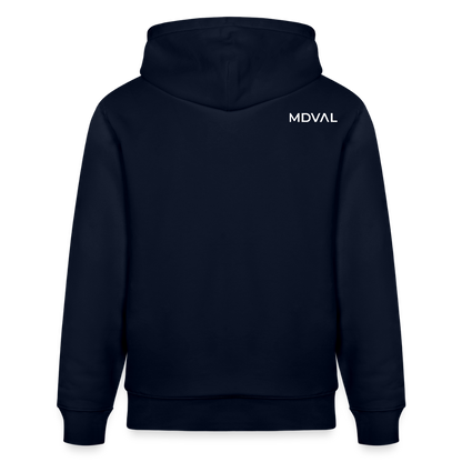 Mittelalterlicher Codex I Walther von der Vogel I front I Bio-Hoodie - Navy