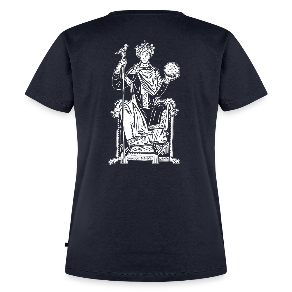 NEUES PROD Bio-Shirt Damen Kaiser Otto III. - Navy