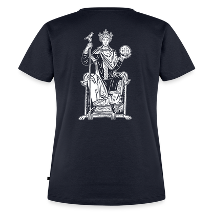 NEUES PROD Bio-Shirt Damen Kaiser Otto III. - Navy