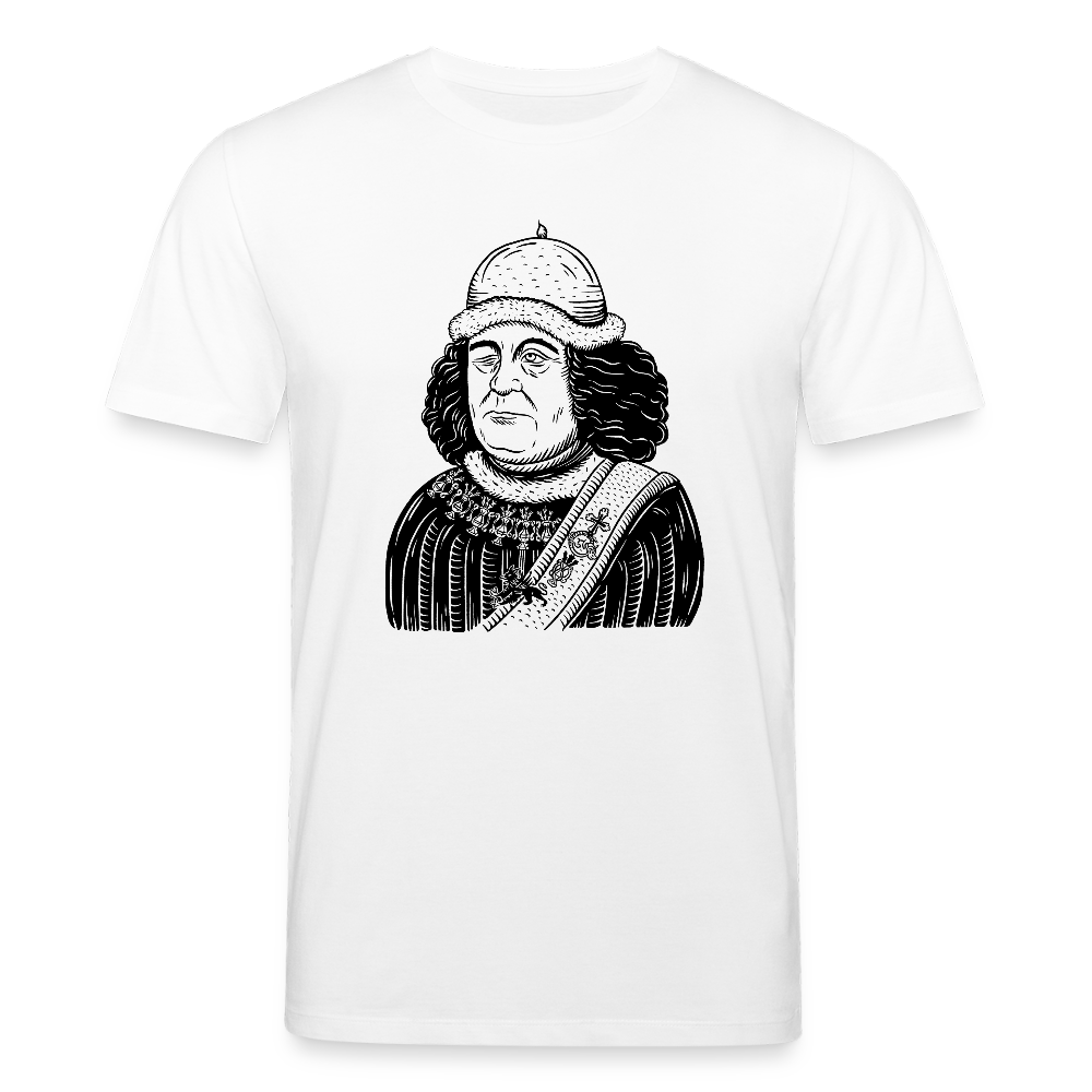 Mittelalterliche Quelle I Oswald von Wolkenstein I front I hell I Bio-Shirt - Weiß