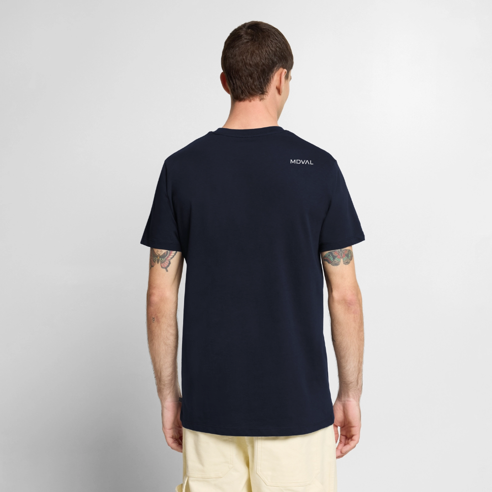 Templer Shirt | Siegel des Templerordens "Zwei Reiter auf einem Pferd" | dunkel | Bio Hoodie - Navy