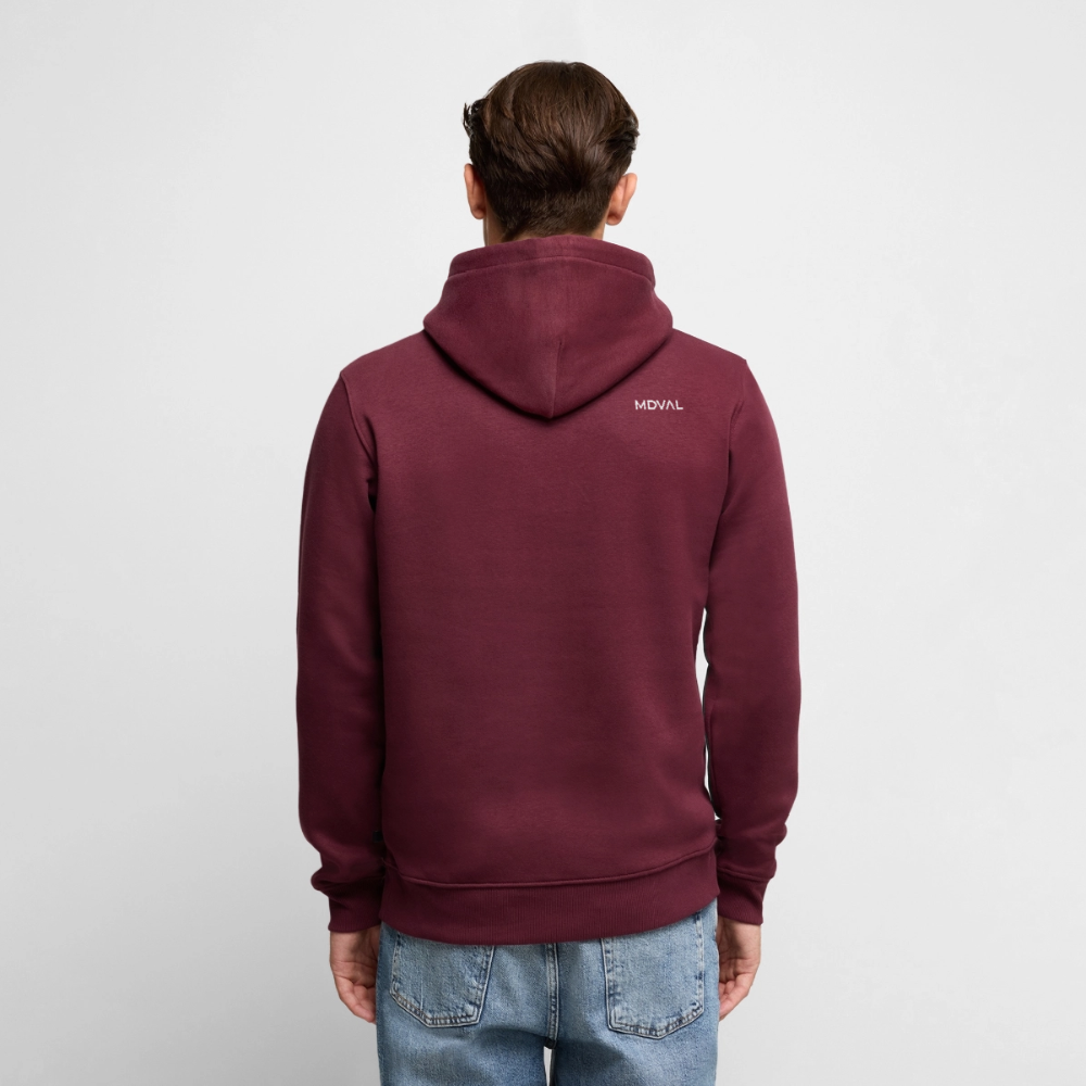 Mittelalter Tiere Hoodie | Tjostender Hase - Burgunderrot