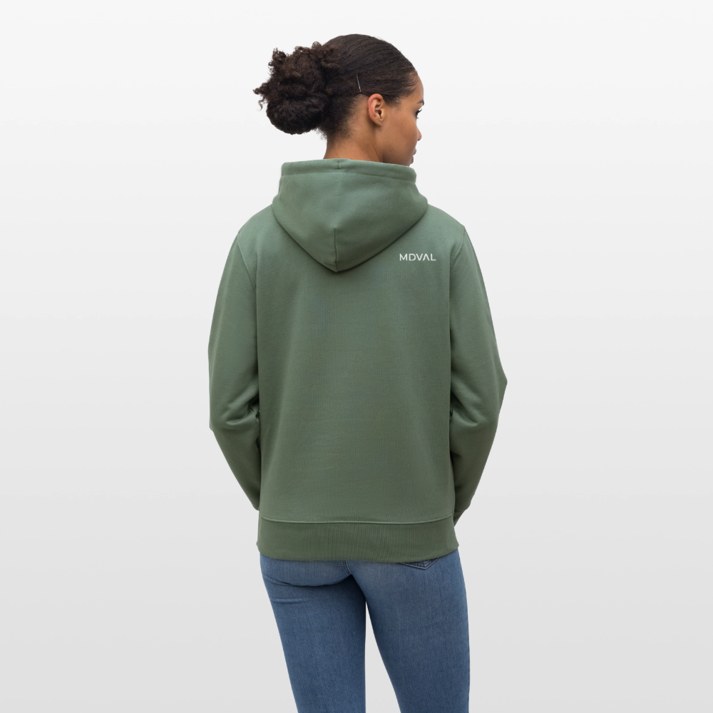 Mittelalterlicher Codex I Kaiser Otto III I front I Bio-Hoodie - Tanngrün