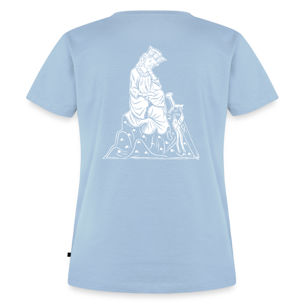 NEUES PROD Bio-Shirt Damen Walther von der Vogelweide - Hellblau