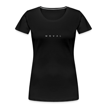Mittelalter Shirt MDVAL Logo I tight fit I Damen - Schwarz