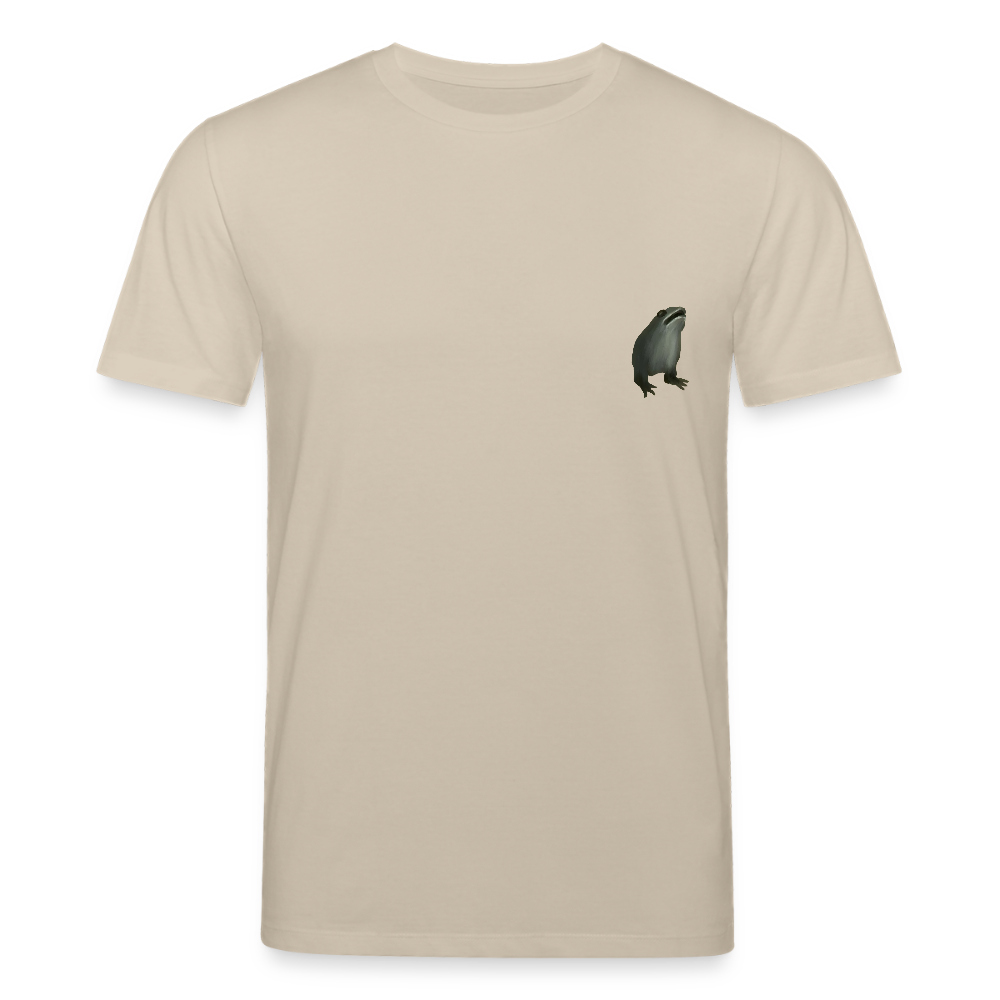 Mittelalterliche Tiere T-Shirt I "Frosch ohne Arme" I hell I Bio-Shirt - Beige