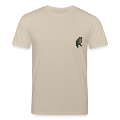 Mittelalterliche Tiere T-Shirt I "Frosch ohne Arme" I hell I Bio-Shirt - Beige