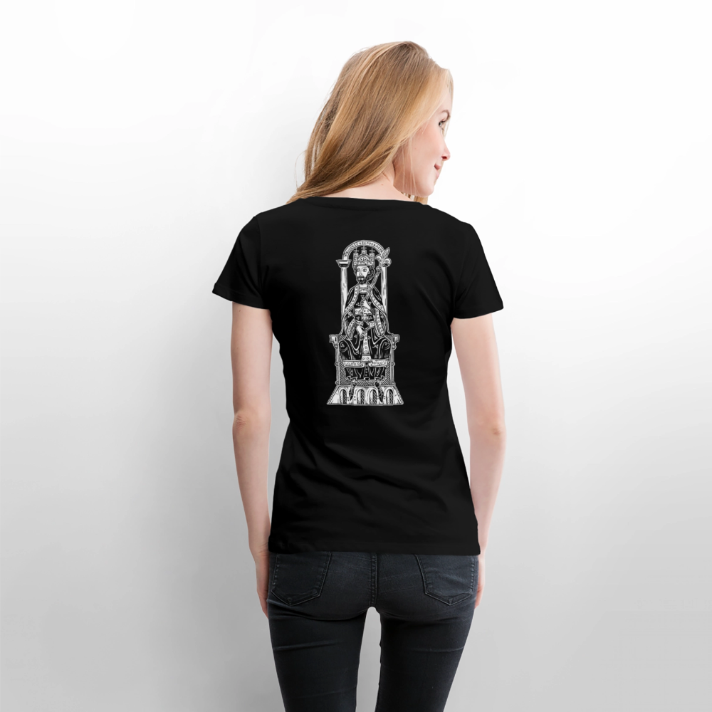 NEUES PROD Bio-Shirt Damen Friedrich I. Barbarossa - Schwarz