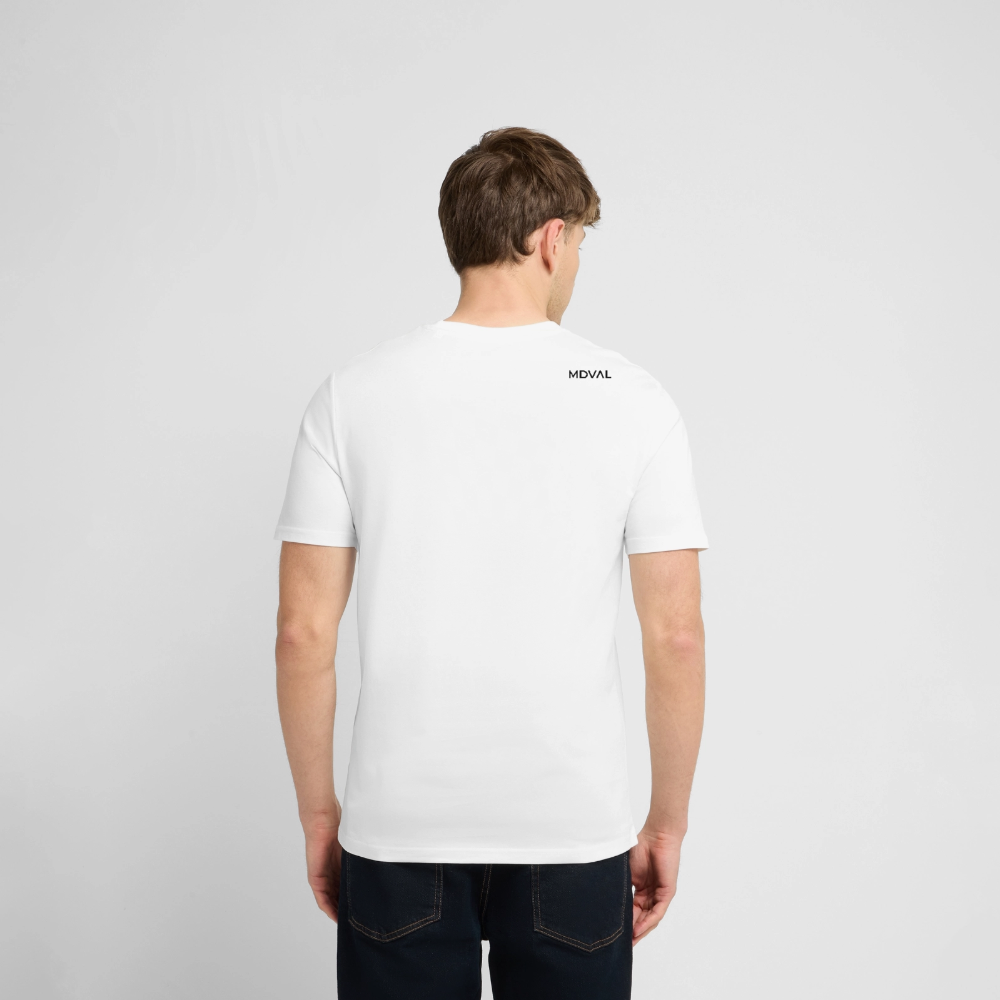 Templer Shirt | Siegel des Templerordens "Zwei Reiter auf einem Pferd" | hell | Bio-Shirt - Weiß
