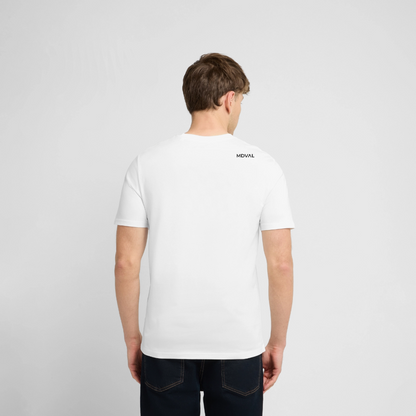 Templer Shirt | Siegel des Templerordens "Zwei Reiter auf einem Pferd" | hell | Bio-Shirt - Weiß