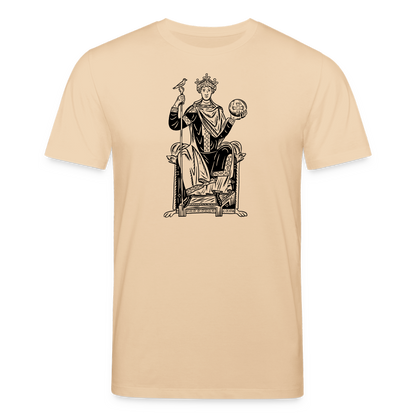 Mittelalterliche Quelle Kaiser Otto III I front I hell I Bio-Shirt - Beige