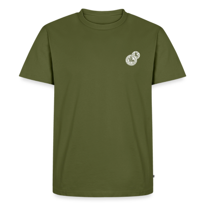 Templer Shirt | Siegel des Templerordens "Zwei Reiter auf einem Pferd" | dunkel | Bio Hoodie - Khaki