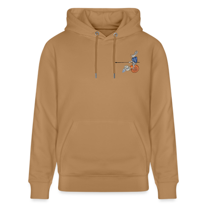 Mittelalterliche Tiere T-Shirt "Tjostender Hase" I Bio-Hoodie - Karamell 