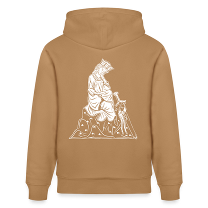 Mittelalterlicher Codex I Walther von der Vogelweide I Bio-Hoodie - Karamell 